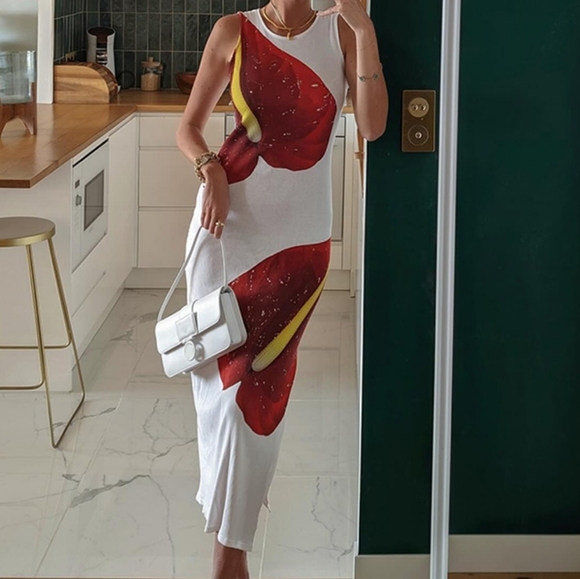 Maxi sleeveless sress runway style - Picture 2 of 5